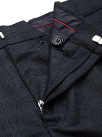 Raymond Men Checked Slim Fit Formal Trousers