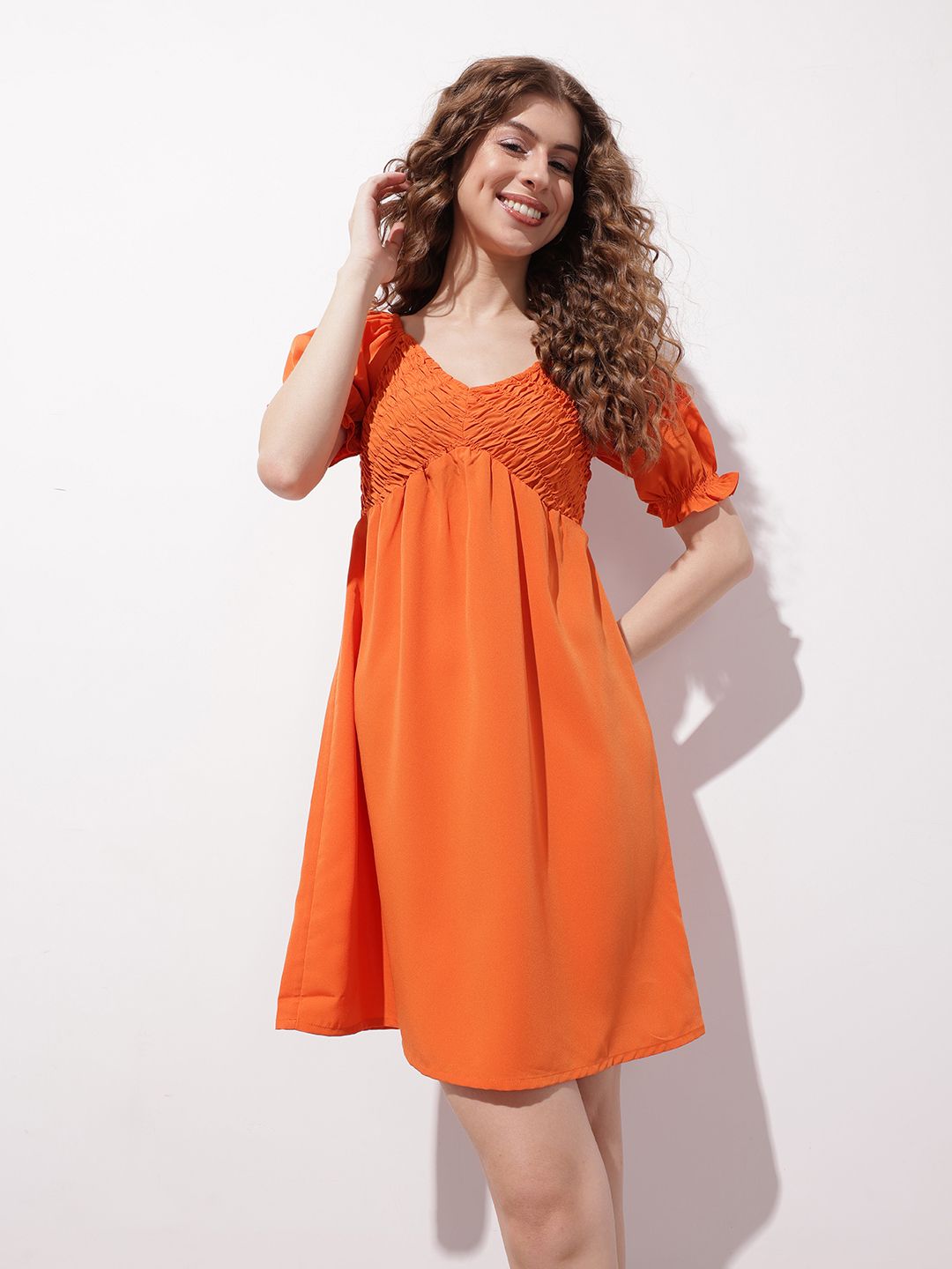 DressBerry Weekend Chic Smocked Empire Dress