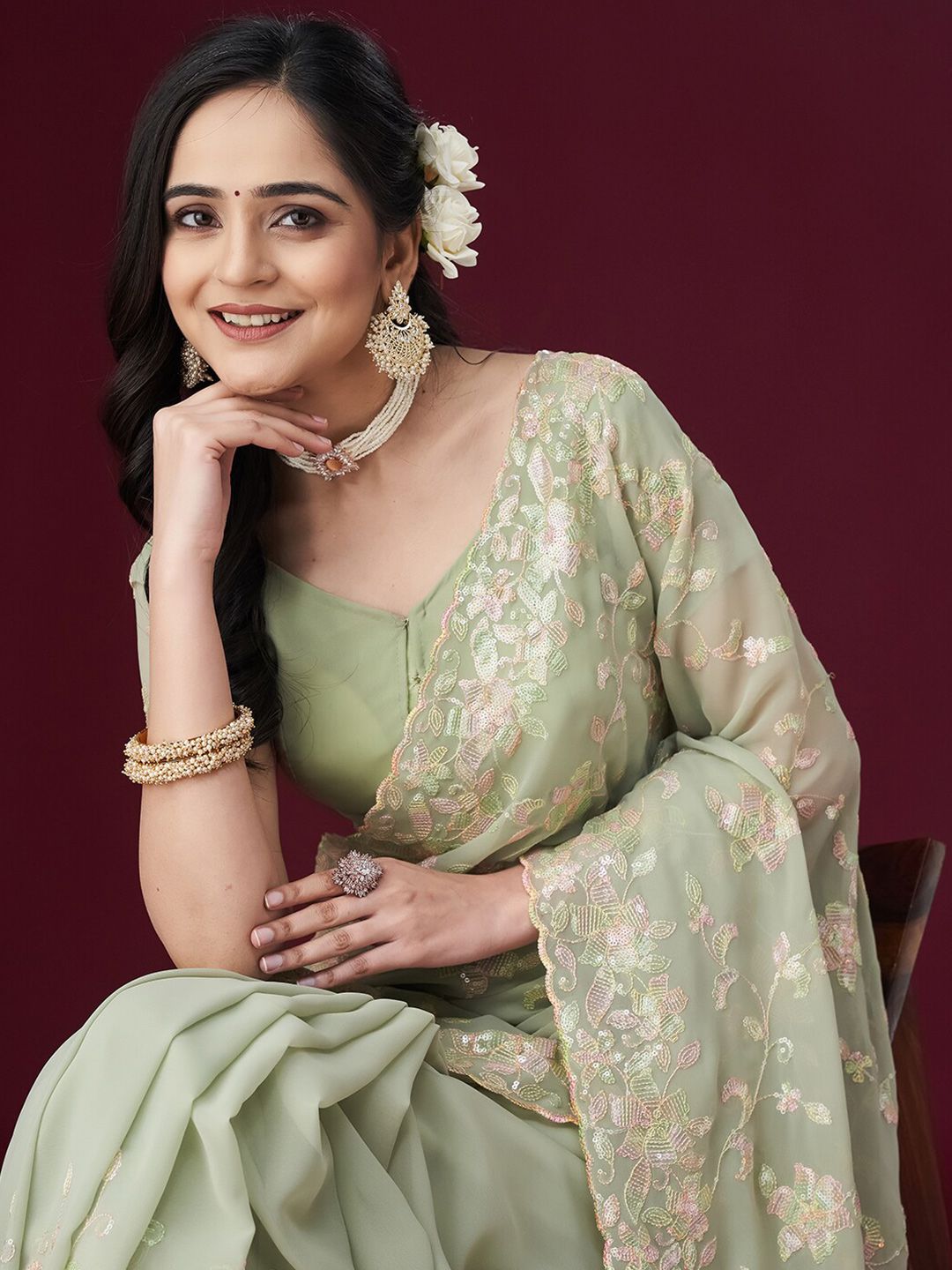 kasee Embellished Sequinned Saree