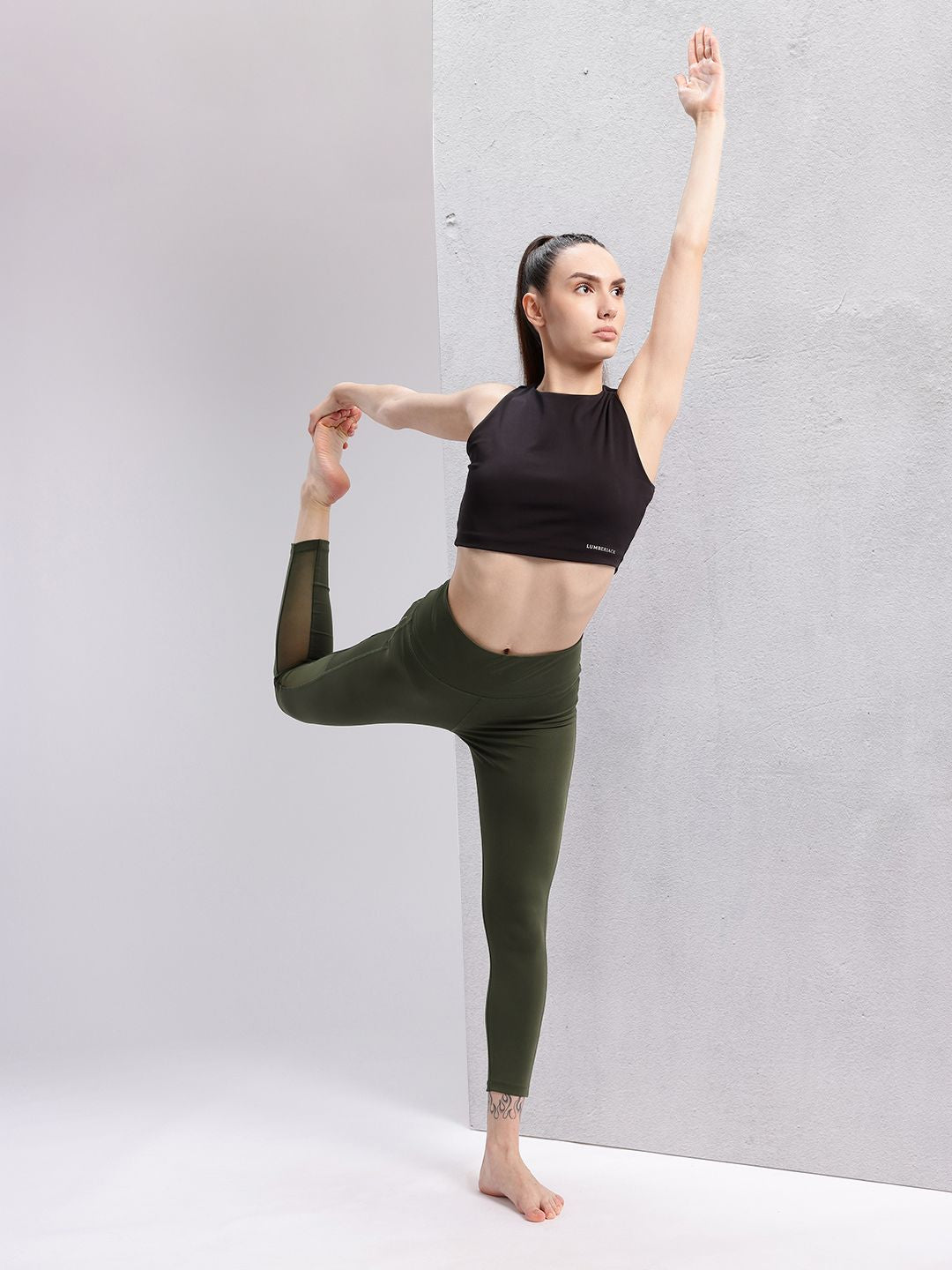 HRX by Hrithik Roshan Women Mesh Detail Rapid-Dry Yoga Tights