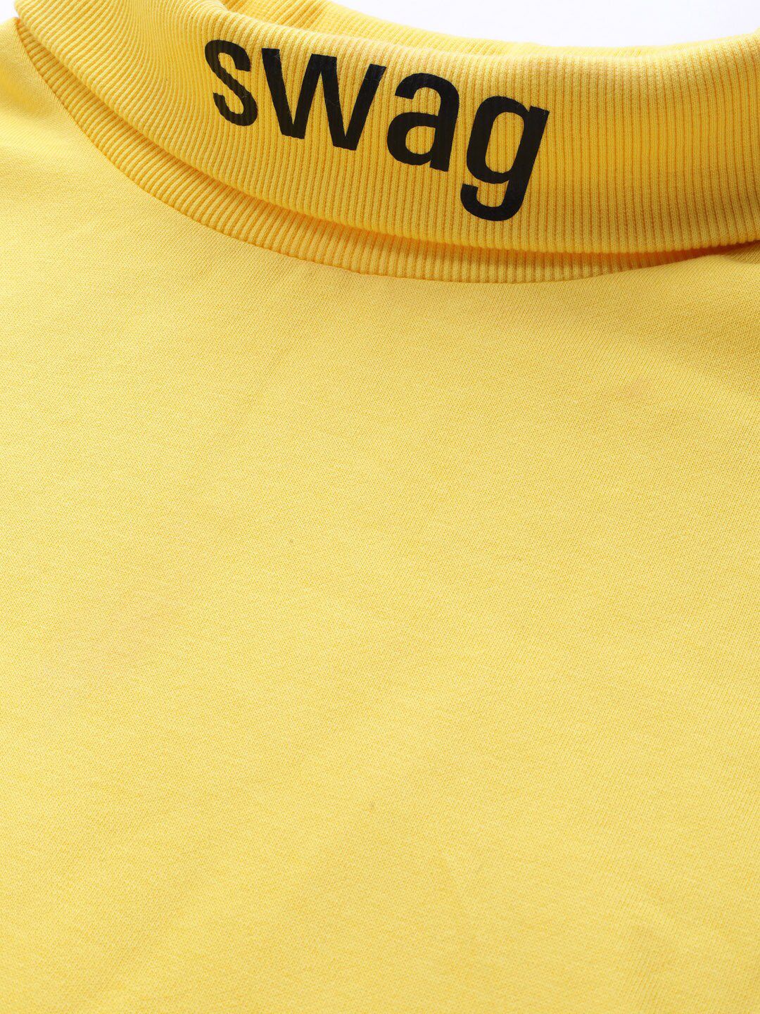 STREET 9 Women Yellow Solid Sweatshirt