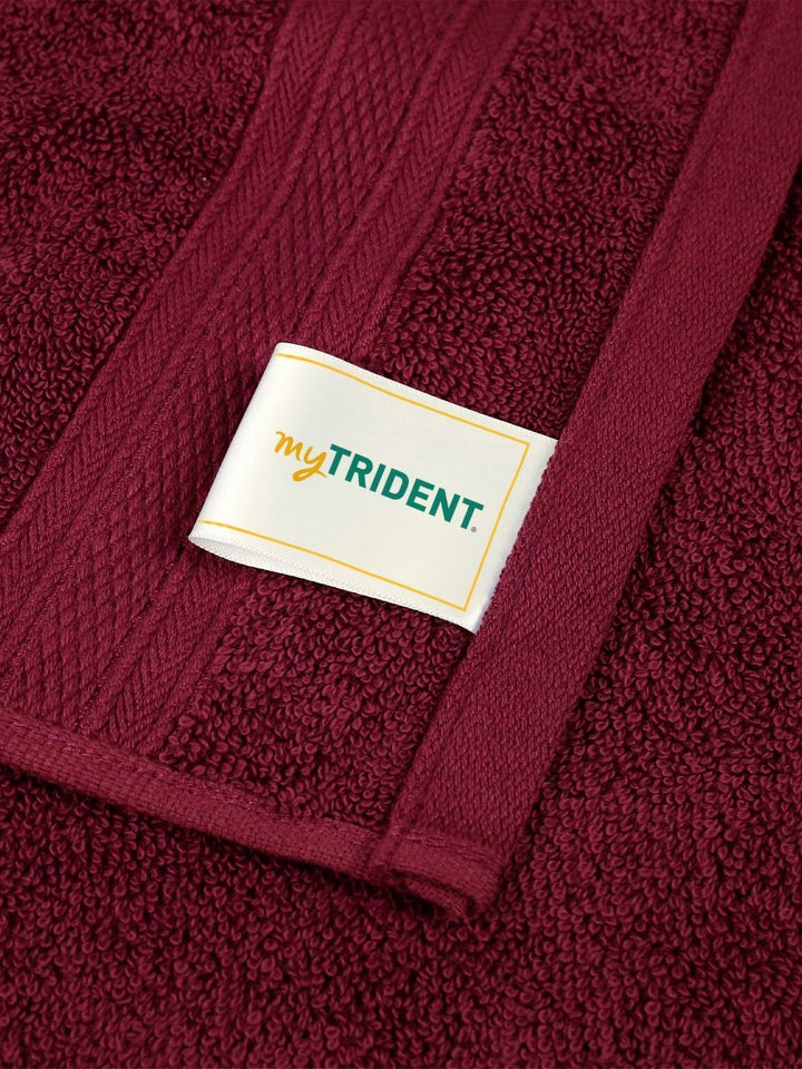 MYTRIDENT Maroon 6 Pieces Cotton Soft Comfort 500 GSM Reversible Face Towel