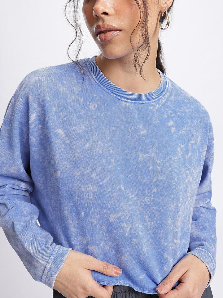 Dressberry jerebu & gembar -gembur dicelupkan sweatshirt berkotak