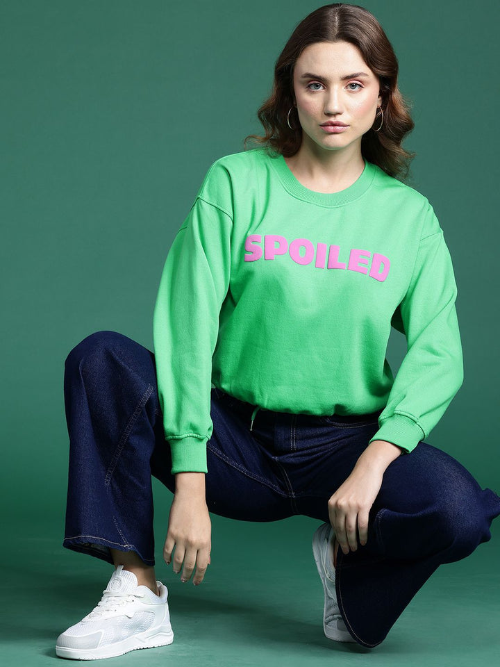 DressBerry Typography Print Sweatshirt