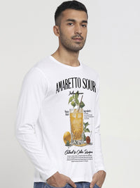 Bewakoof Men Graphic Printed Long Sleeves Pure Cotton T-shirt