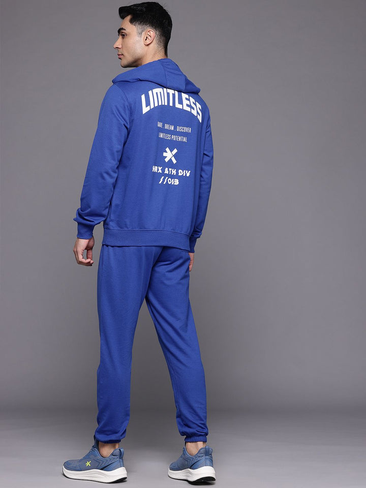 HRX by Hrithik Roshan Typography Printed Hooded Lifestyle Tracksuit