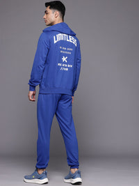 HRX by Hrithik Roshan Typography Printed Hooded Lifestyle Tracksuit