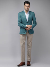 Park Avenue Active Fit Solid Single-Breasted Formal Blazers