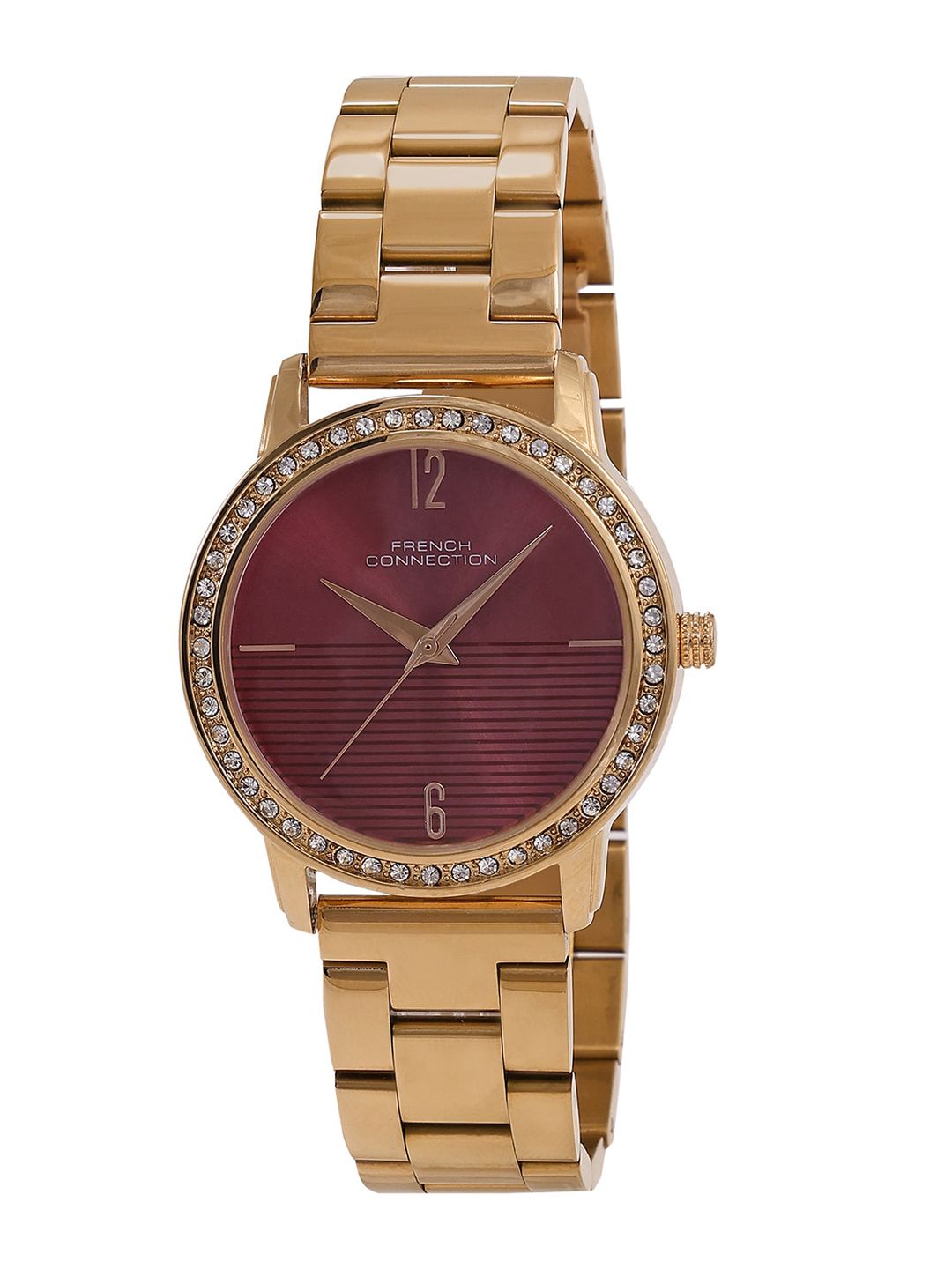 French Connection Women Stainless Steel Bracelet Style Straps Analogue Watch FCN054D