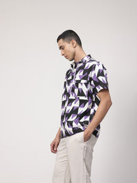 ether Artisan Pure Cotton Hand Block Printed Relaxed Fit Casual Shirt
