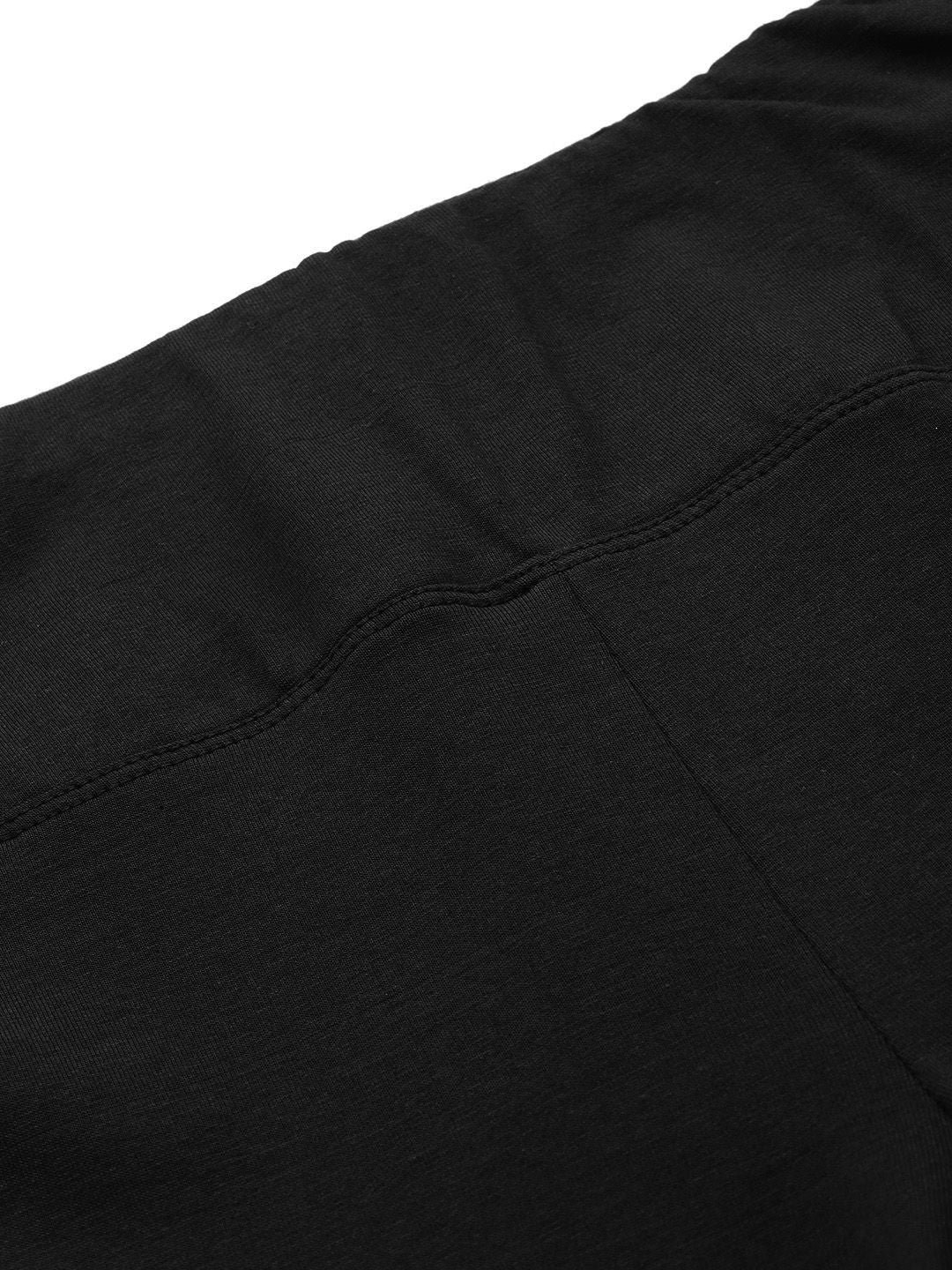 HRX by Hrithik Roshan Women Brand Logo Print Detail Three-Fourth Lifestyle Tights