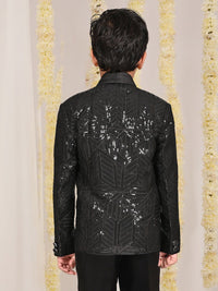 VASTRAMAY Boys Embellished Single Breasted Blazer