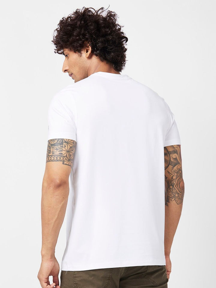 SPYKAR Typography Printed Slim Fit Cotton T-shirt
