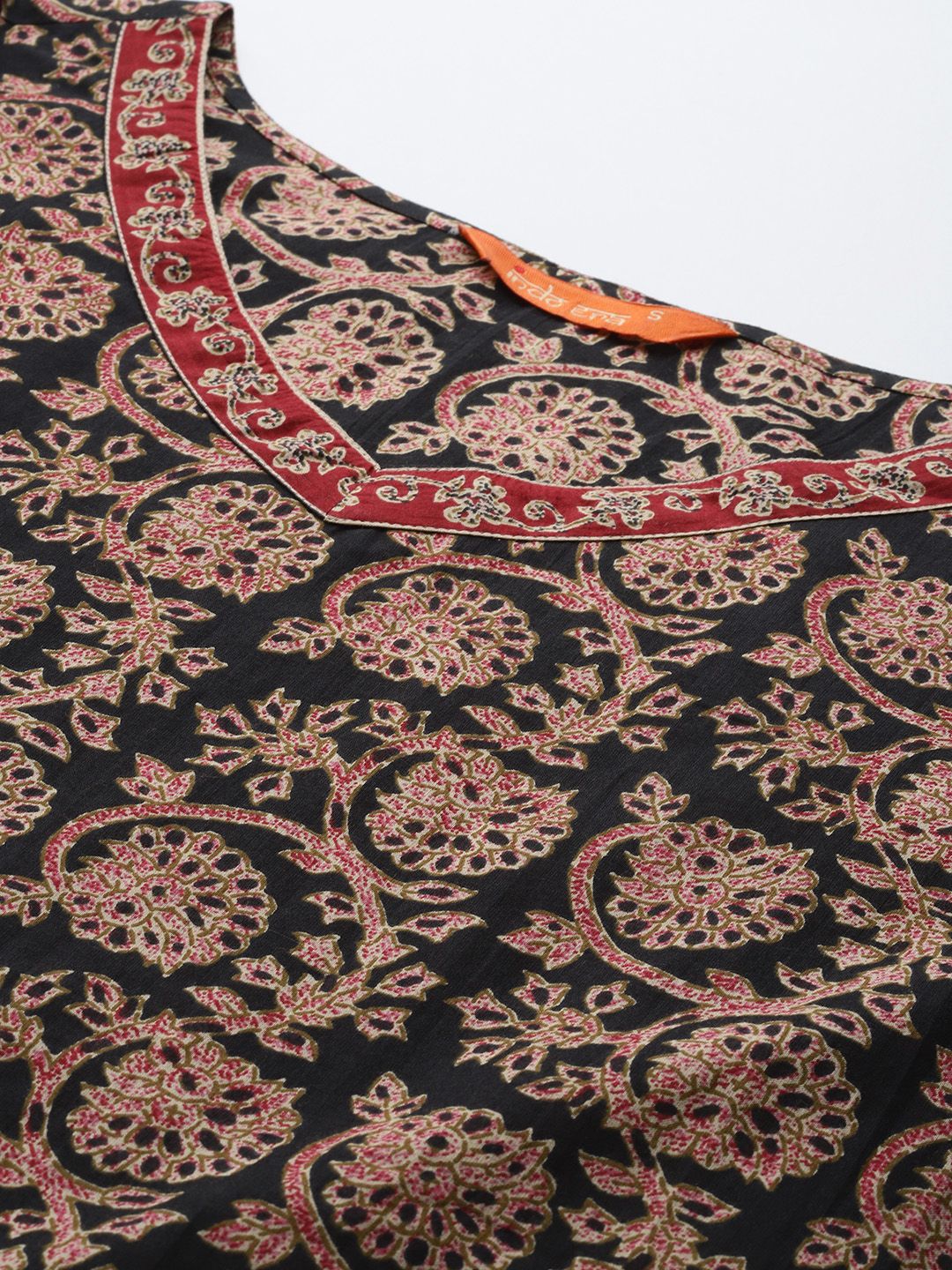 Indo Era Floral Printed Pure Cotton Kurta with Salwar & With Dupatta