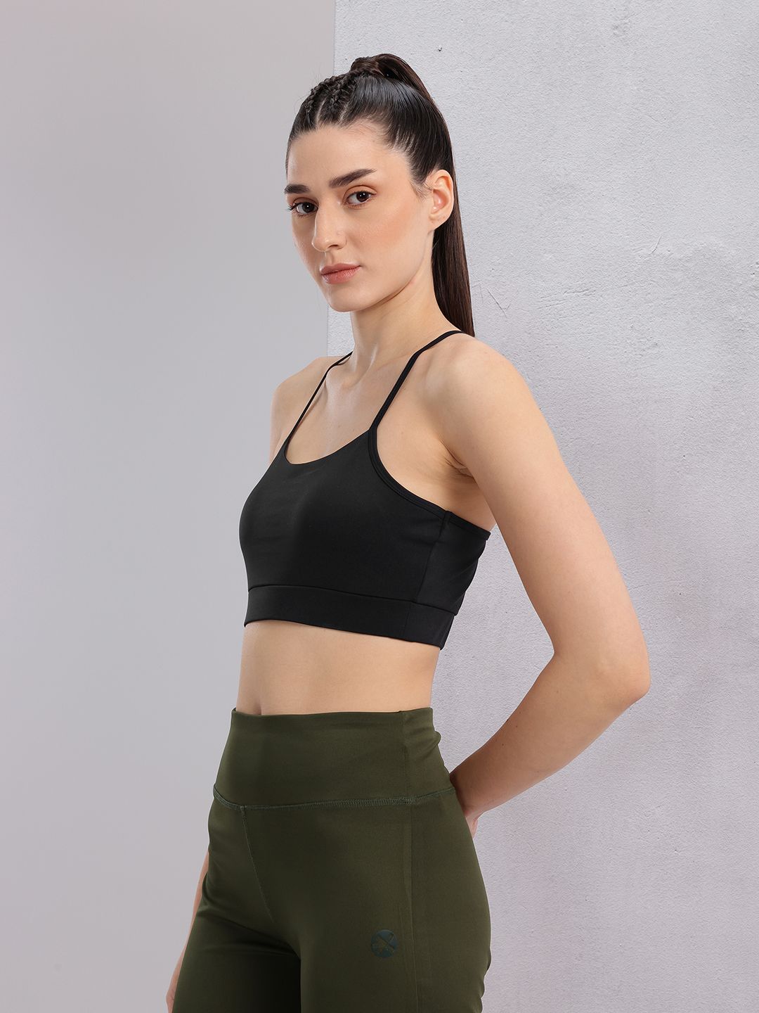 HRX by Hrithik Roshan Styled Back Full Coverage Lightly Padded Yoga Bra KY104_03_A