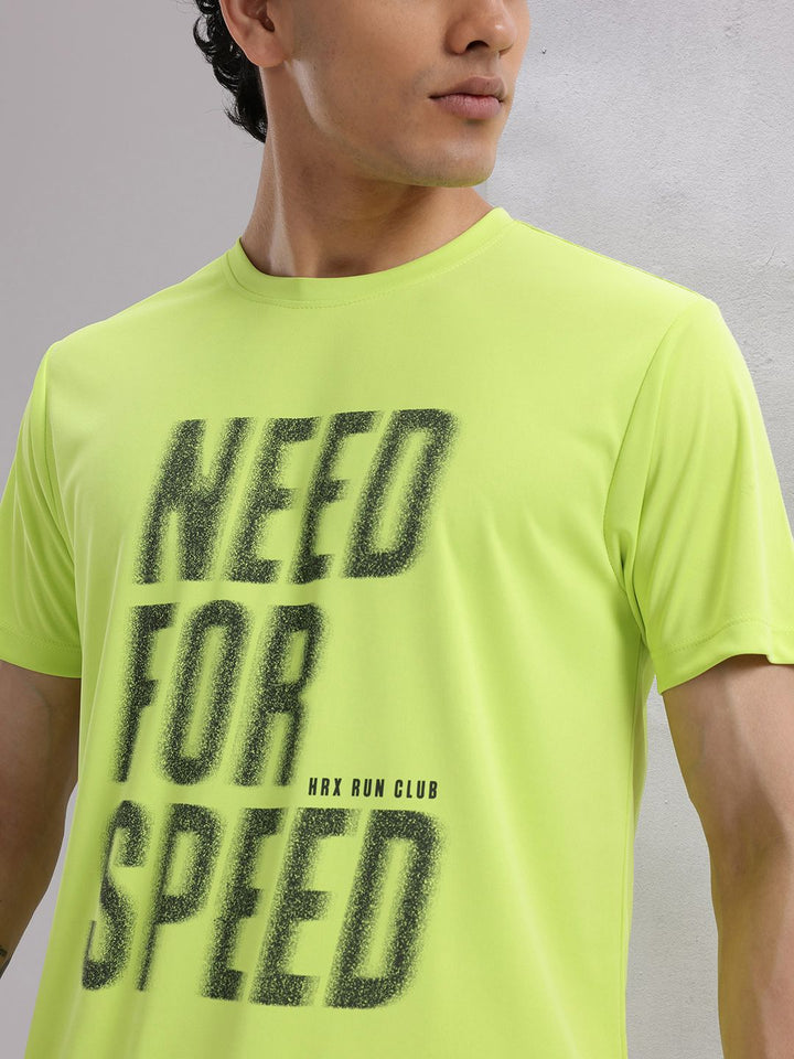 HRX by Hrithik Roshan Rapid-Dry Typography Print Running T-shirt
