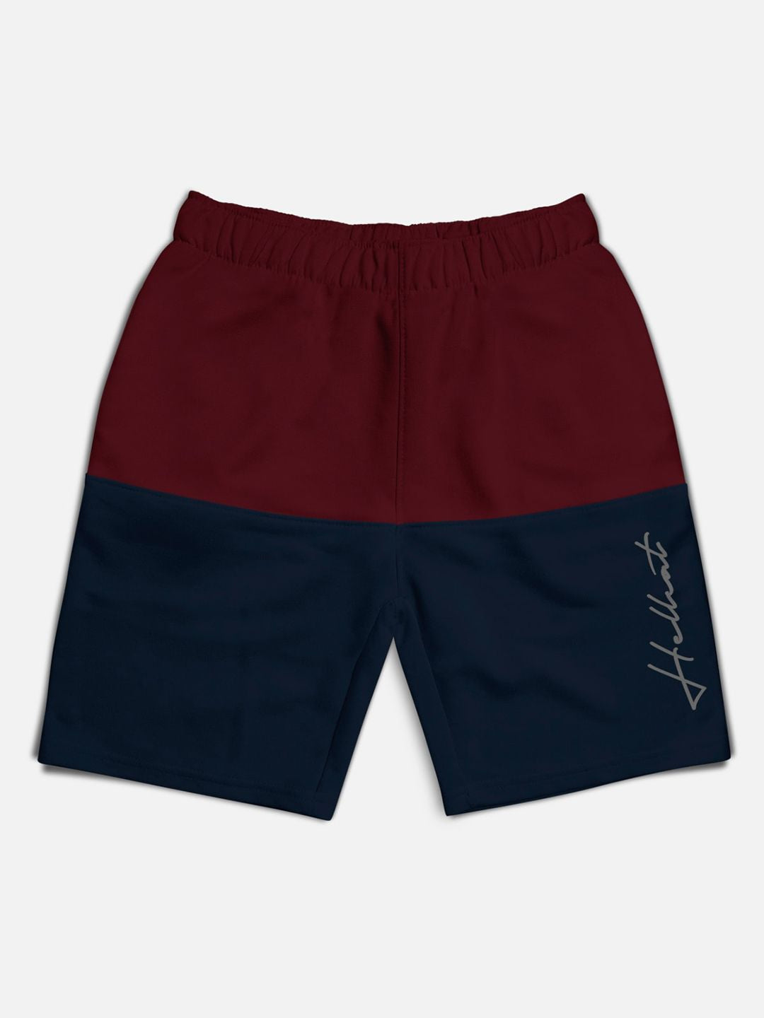 HELLCAT Boys Pack Of 5 Mid-Rise Colourblocked Cotton Shorts