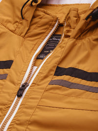 The Indian Garage Co Hooded Slim Fit Bomber Jacket with Zippered Insert Pockets