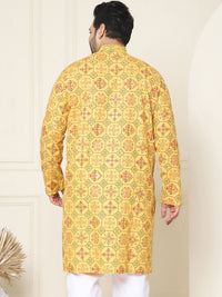 SOJANYA PLUS Men Plus Size Ethnic Motifs Printed Kurta