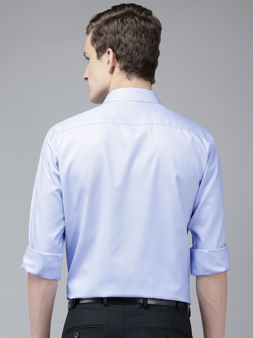 Park Avenue Slim Fit Textured Formal Shirt