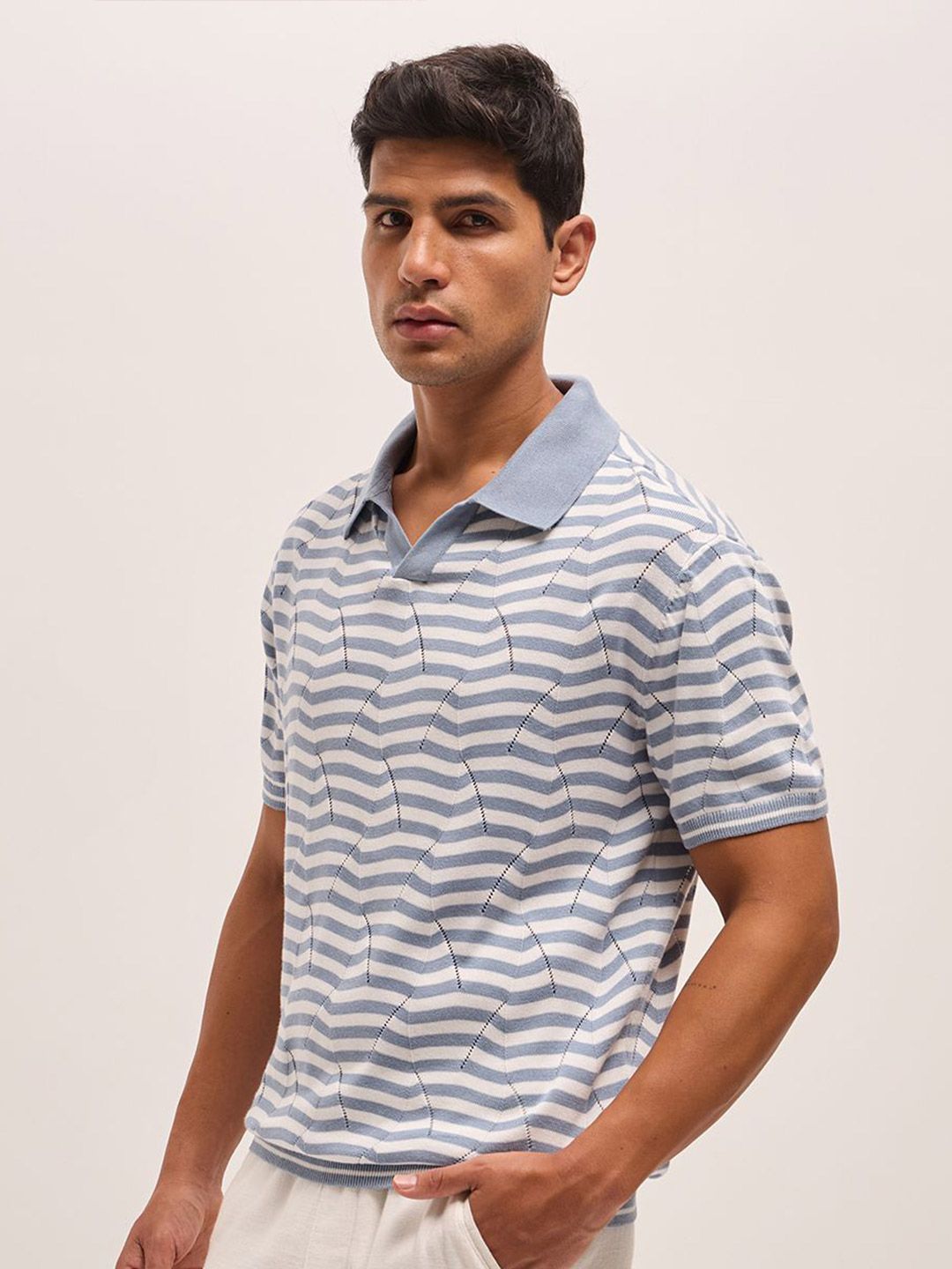 THE BEAR HOUSE Men Polo Collar T-shirt
