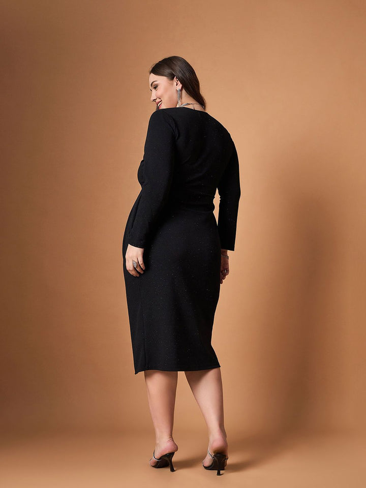SASSAFRAS Curve Midi Dress