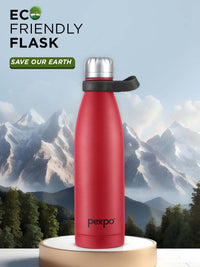 Pexpo Evok Crimson Red ISI Certified Thermosteel Hot flask Insulated Water Bottle 750 ml