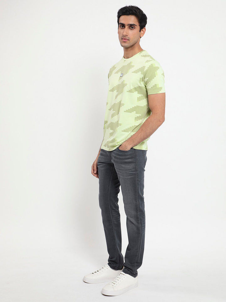 RARE RABBIT Men Rings-4 Slim Fit Solid Polo Collar T-Shirt