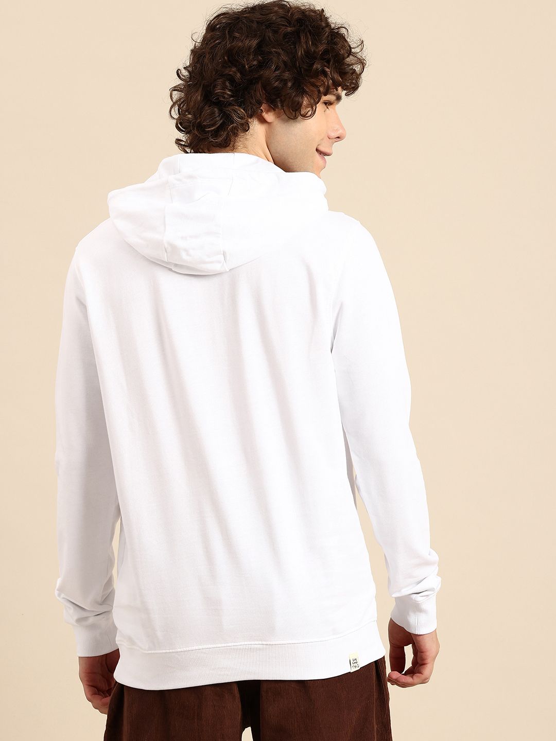Being Human Brand Logo Printed Hooded Pure Cotton Sweatshirt