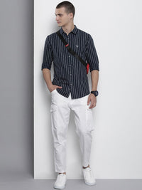 The Indian Garage Co Striped Casual Cotton Shirt