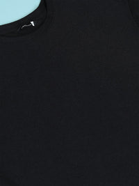 HIGHLANDER Drop-Shoulder Sleeves Oversized Popcorn structured T-shirt