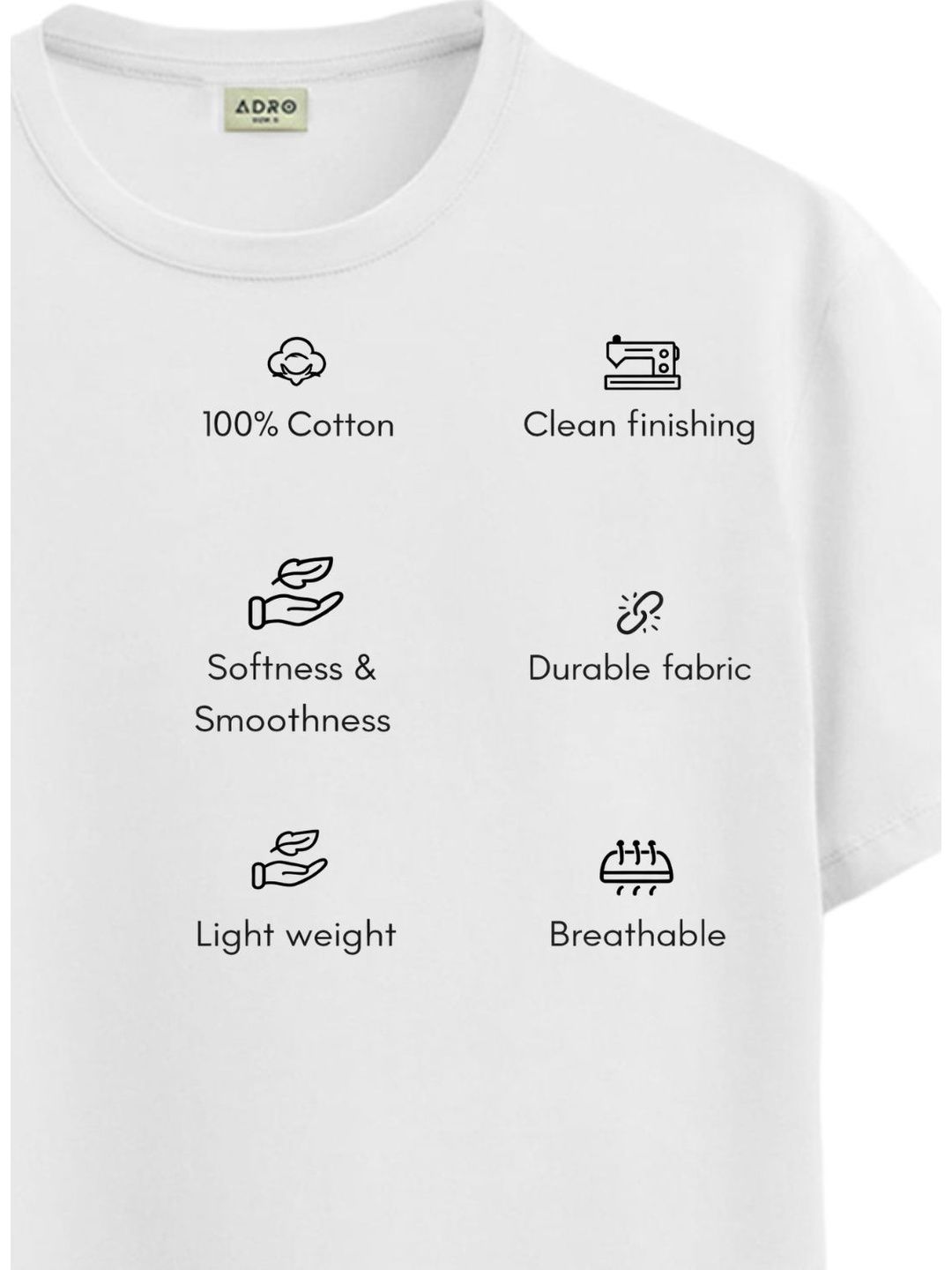 ADRO Men Typography Printed T-shirt