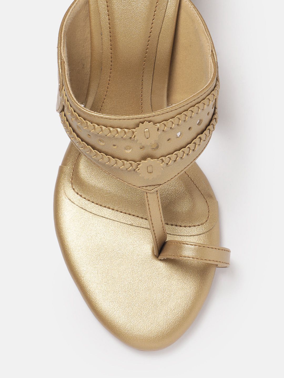 House of Pataudi Ethnic Embellished Block Heel