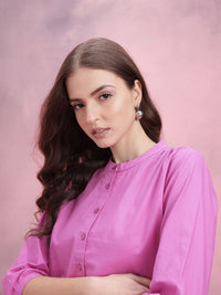 DressBerry Shirt Style Pure Cotton Top