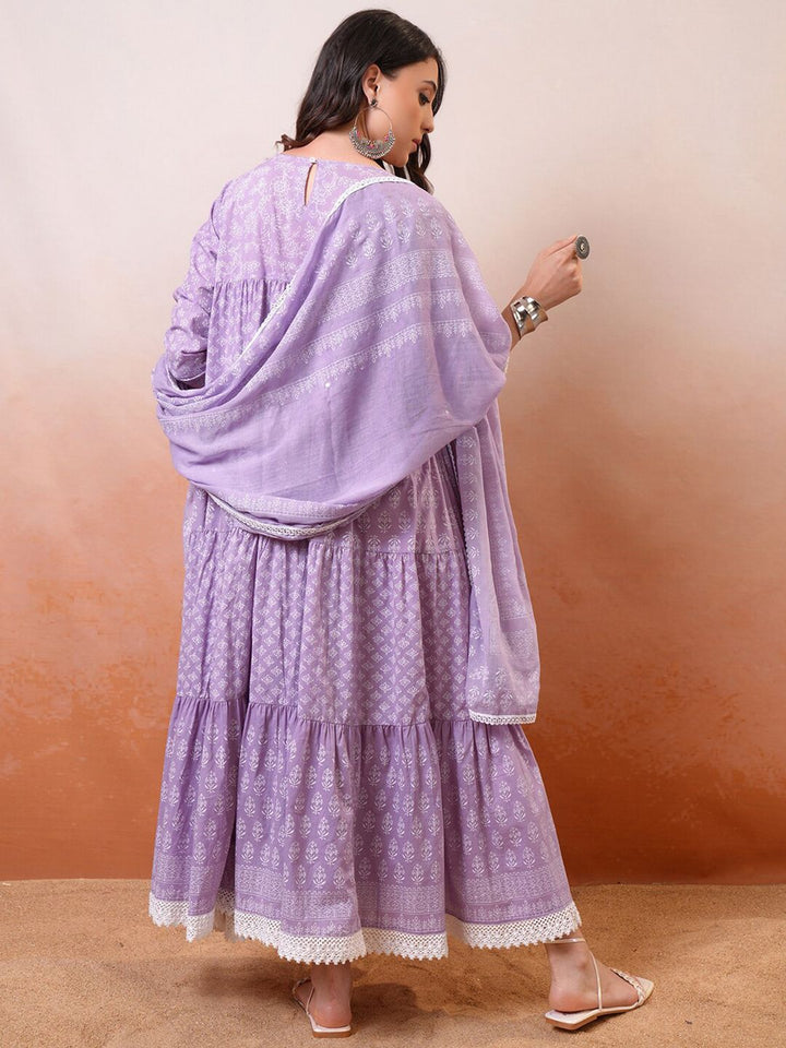 Vishudh Women Floral Print Maxi Midi Dress