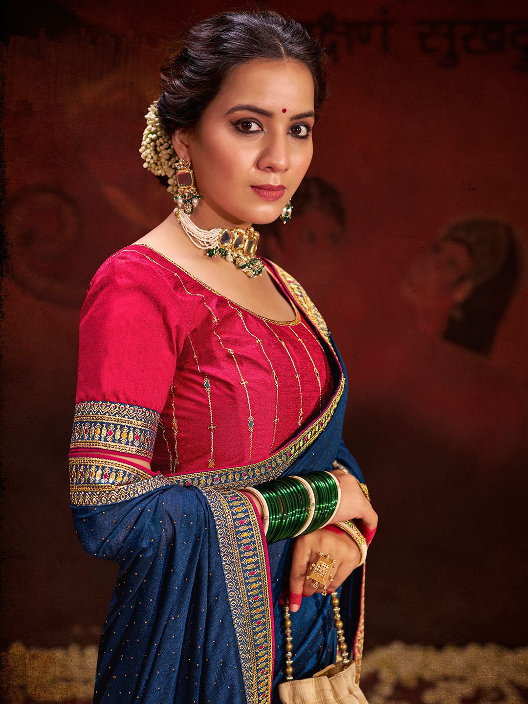 Saree mall Embellished Beads and Stones Sarees