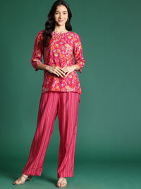 DressBerry Floral Printed Top With Trouser
