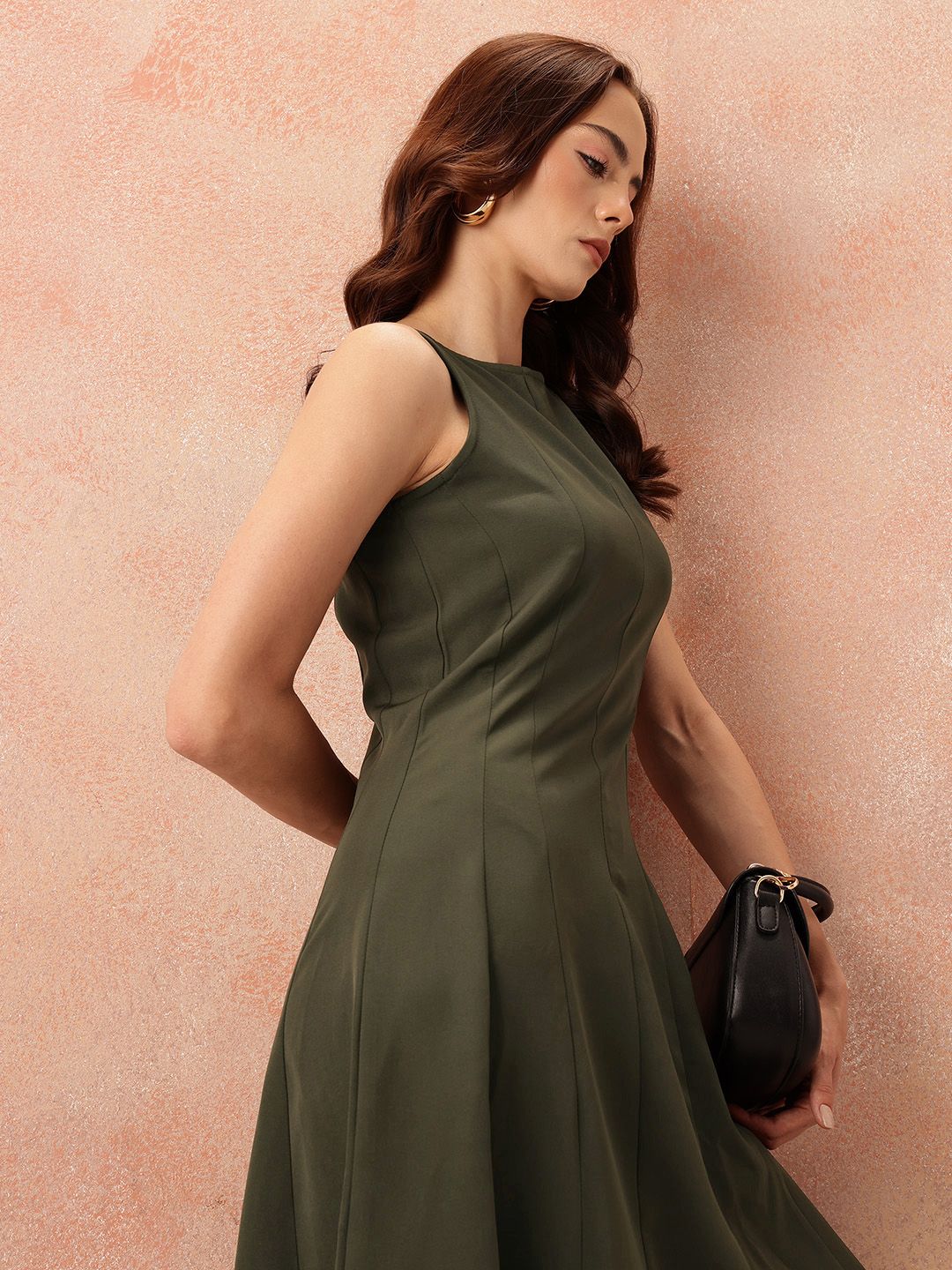 all about you Panelled A-Line Dress