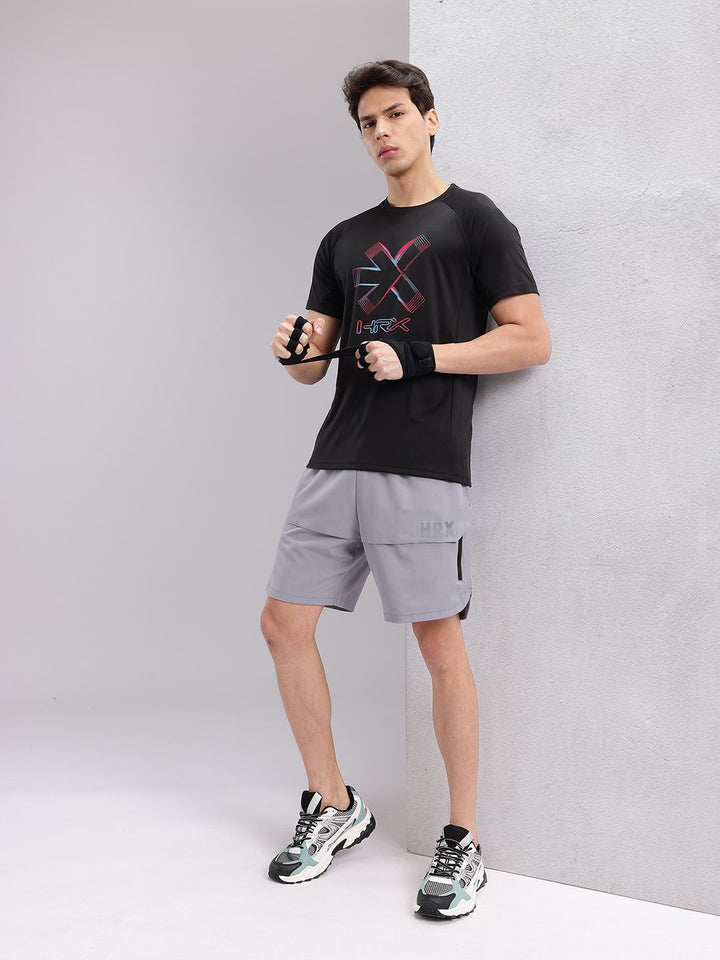 HRX by Hrithik Roshan Men Brand Logo Printed Rapid-Dry Training T-shirt