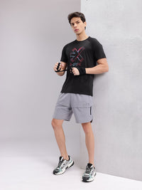 HRX by Hrithik Roshan Men Brand Logo Printed Rapid-Dry Training T-shirt