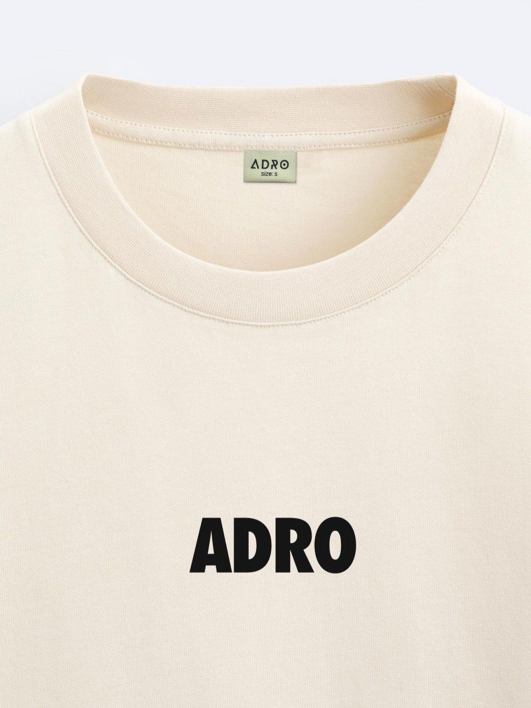ADRO Men Typography Printed Raw Edge T-shirt