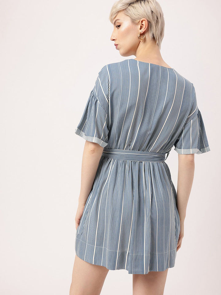 DressBerry Playful Lines, Kawaii Vibes A-Line Mini Dress