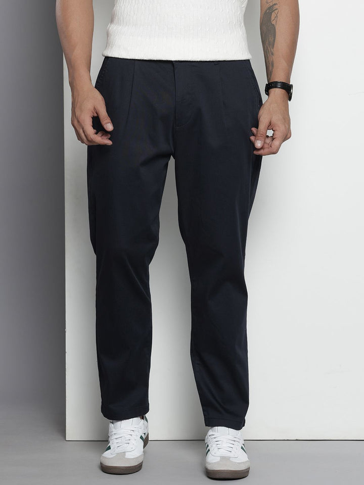 The Indian Garage Co Men Relaxed Fit Chinos Trousers