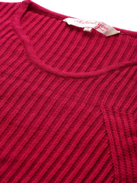 all about you Women Acrylic Ribbed Pullover