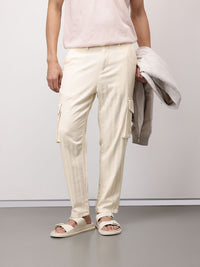 ether Kora Men Cotton Linen Cargos