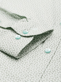 Raymond Slim Fit Geometric Printed Pure Cotton Formal Shirt