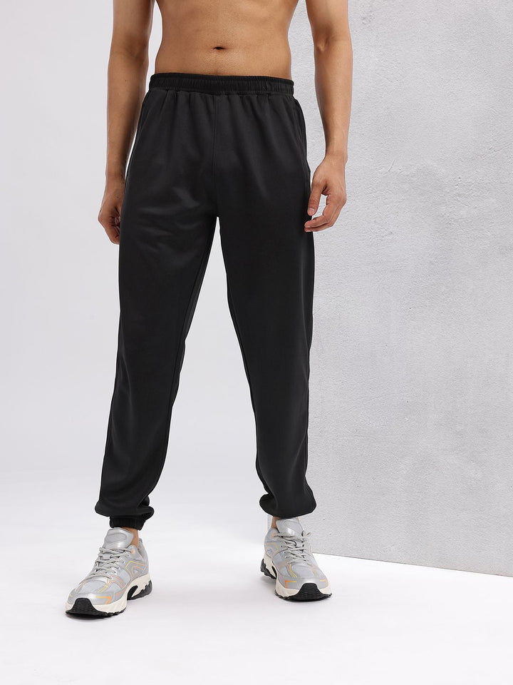 HRX by Hrithik Roshan Men Typography Printed Mid-Rise Rapid-Dry Running Joggers