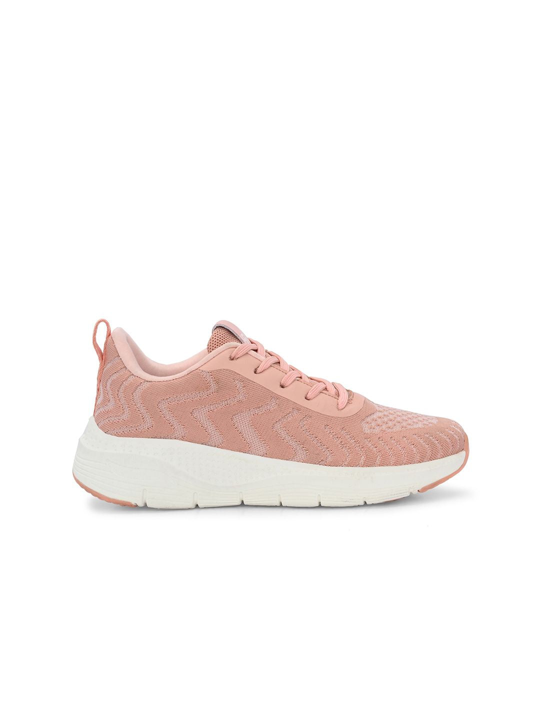 HRX by Hrithik Roshan Women Peach-Coloured & White Mesh Running Shoes