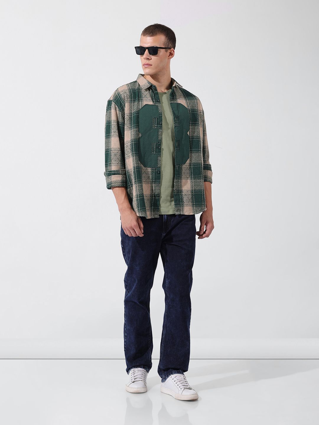 The Indian Garage Co Men Relaxed Fit Checkered Shirt