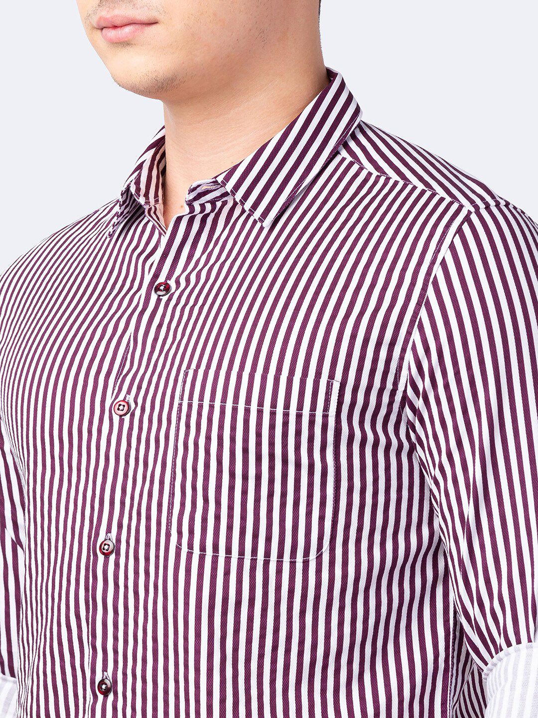 SPYKAR Men Classic Striped Cotton Casual Shirt